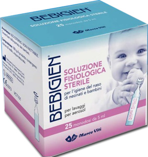 BEBIGIEN SOLUZIONE FISIOLOGICA STERILE 25 FLACONCINI MONODOSE DA 5 ML - Farmacia Bartoli