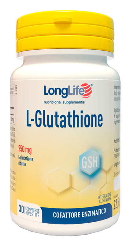 LONGLIFE L-GLUTATHIONE 250 MG 30 COMPRESSE - Farmacia Bartoli