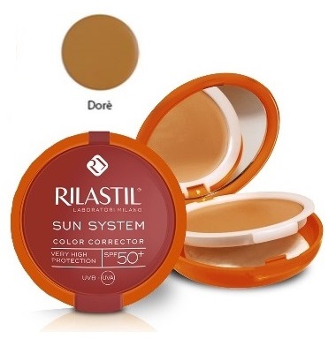 RILASTIL SUN SYSTEM PHOTO PROTECTION THERAPY SPF50+ COMPATTO DORE' 10 ML - Farmacia Bartoli