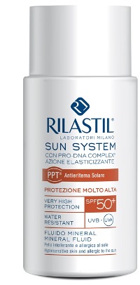 RILASTIL SUN SYSTEM PHOTO PROTECTION THERAPY SPF50+ FLUIDO MINERAL 50 ML - Farmacia Bartoli