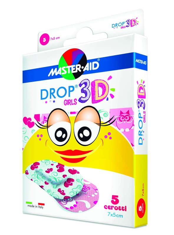 CEROTTO MASTER-AID DROP3D GIRLS 7X5 5 PEZZI - Farmacia Bartoli