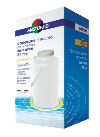 CONTENITORE RACCOLTA URINA MASTER-AID 24 H 2500 ML - Farmacia Bartoli