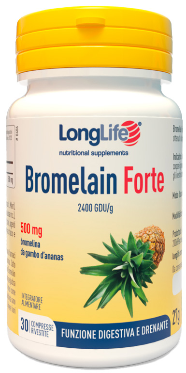 LONGLIFE BROMELAIN FORTE 30 COMPRESSE - Farmacia Bartoli