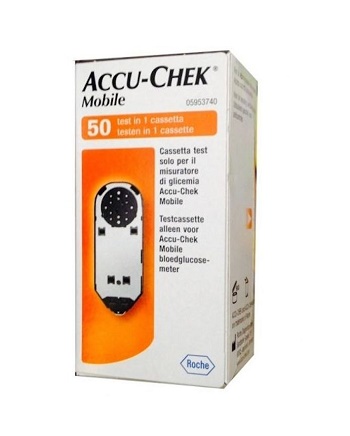 STRISCE MISURAZIONE GLICEMIA ACCU-CHEK MOBILE 50 TEST MIC 2 - Farmacia Bartoli