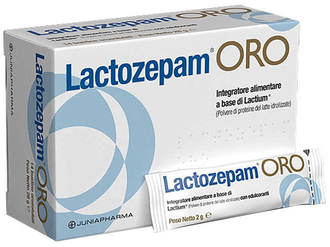 LACTOZEPAM ORO GRANULATO OROSOLIBILE A BASE DI LACTIUM 14 BUSTINE DA 2 G - Farmacia Bartoli