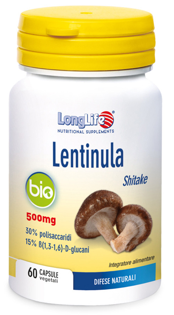 LONGLIFE LENTINULA BIO 60 CAPSULE VEGETALI DA 595 MG - Farmacia Bartoli