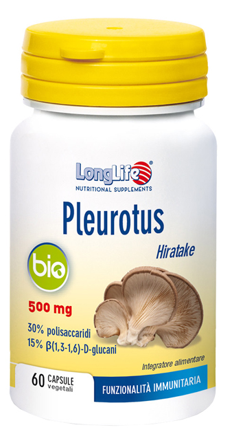 LONGLIFE PLEUROTUS BIO 60 CAPSULE VEGETALI - Farmacia Bartoli