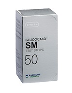 TEST STRIPS PER MISURAZIONE GLICEMIA GLUCOCARD SM 50 PEZZI - Farmacia Bartoli