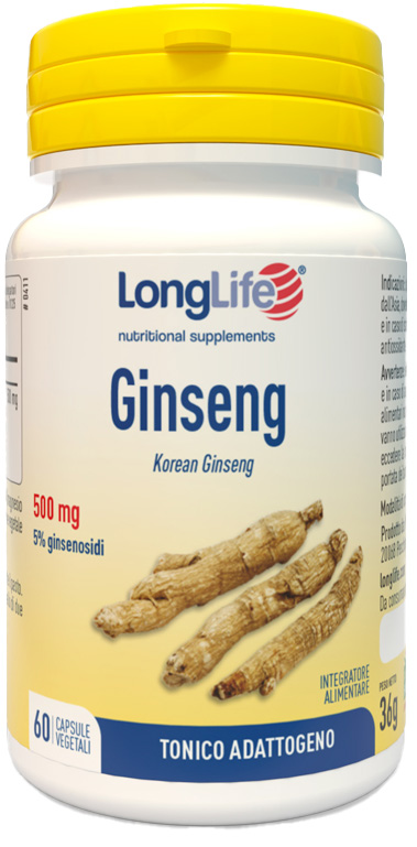LONGLIFE GINSENG 5% 60 CAPSULE VEGETALI - Farmacia Bartoli