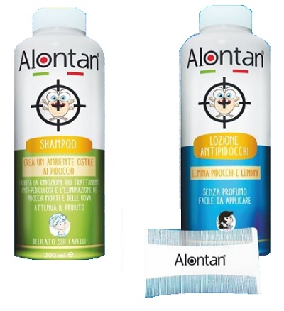 ALONTAN LOZIONE ANTIPEDICULOSI 200 ML + SHAMPOO 200 ML - Farmacia Bartoli