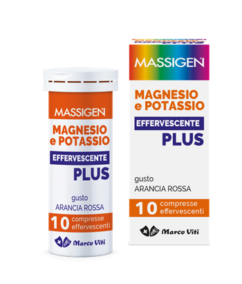 MASSIGEN MAGNESIO E POTASSIO EFFERVESCENTE PLUS 10 COMPRESSE - Farmacia Bartoli
