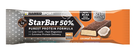 STARBAR 50% PROTEIN COCONUT HEAVEN 50 G - Farmacia Bartoli