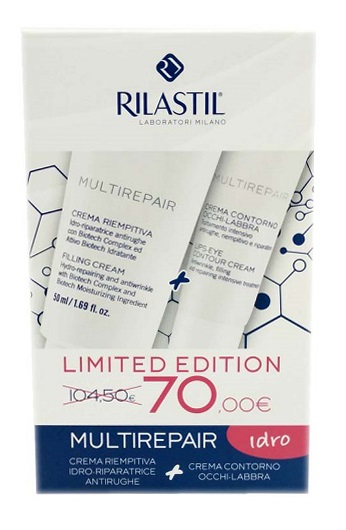 RILASTIL MULTIREPAIR CREMA IDR + OCCHI 500 ML - Farmacia Bartoli