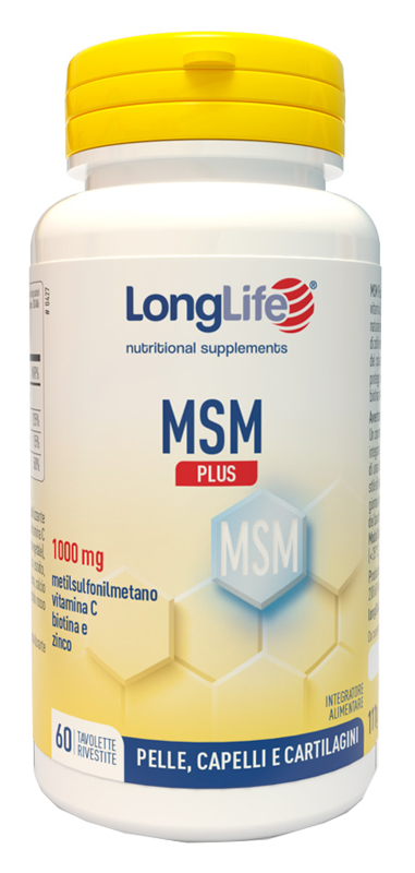 LONGLIFE MSM PLUS 60 TAVOLETTE RIVESTITE DA 1,85 G - Farmacia Bartoli