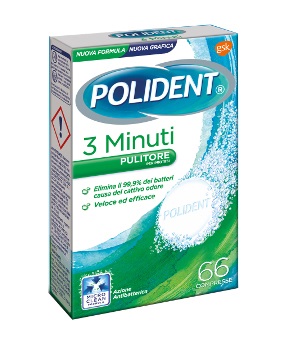 POLIDENT 3 MINUTI 66 COMPRESSE - Farmacia Bartoli