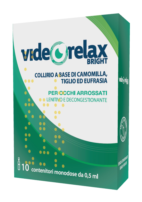 COLLIRIO LENITIVO DECONGESTIONANTE VIDEORELAX BRIGHT MONODOSE 0,5 ML 10 PEZZI - Farmacia Bartoli