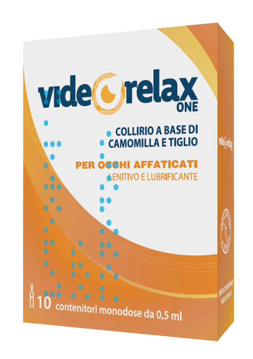 COLLIRIO VIDEORELAX ONE LENITIVO E LUBRIFICANTE OCCHI AFFATICATI 10 CONTENITORI MONODOSE 0,5 ML - Farmacia Bartoli