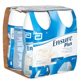 ENSURE PLUS VANIGLIA 4 BOTTIGLIE DA 200 ML - Farmacia Bartoli