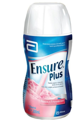 ENSURE PLUS FRAGOLA 4 BOTTIGLE DA 200 ML - Farmacia Bartoli