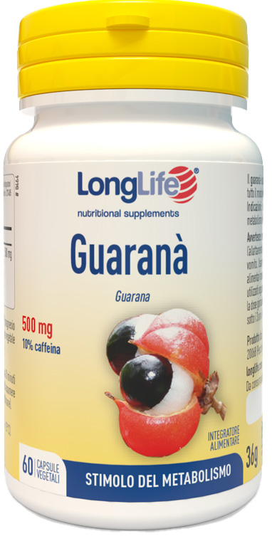 LONGLIFE GUARANA' 60 CAPSULE VEGETALI - Farmacia Bartoli