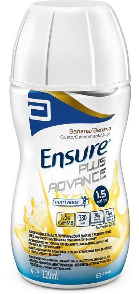 ENSURE PLUS ADVANCE BANANA 4 BOTTIGLIE DA 220 ML - Farmacia Bartoli