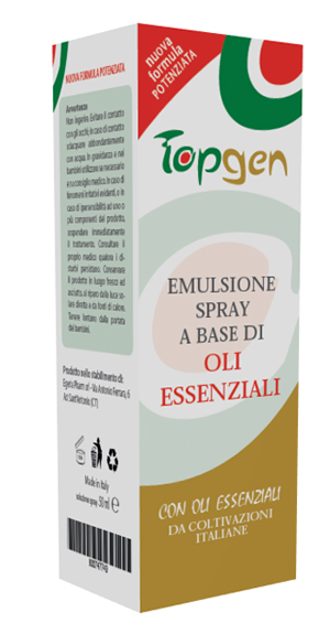 TOPGEN EMULSIONE SPRAY A BASE DI OLI ESSENZIALI 50 ML - Farmacia Bartoli