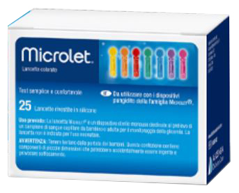 LANCETTE PUNGIDITO PER DISPOSITIVO MICROLET 25 PEZZI - Farmacia Bartoli