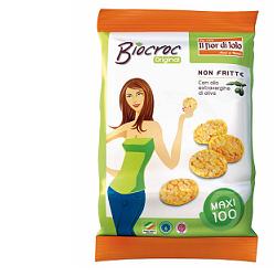 BIOCROC MAXI MINI GALLETTE DI MAIS ALL'OLIO EXTRA VERGINE DI OLIVA BIO 100 G - Farmacia Bartoli