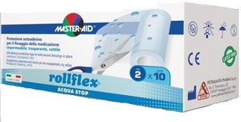 CEROTTO IMPERMEABILE PER FISSAGGIO MEDICAZIONI MASTER-AID ROLLFLEX A-STOP M 10X10 CM - Farmacia Bartoli