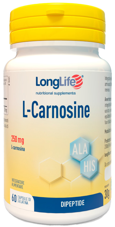 LONGLIFE L-CARNOSINE 60 CAPSULE - Farmacia Bartoli