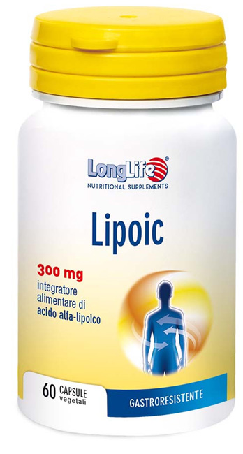 LONGLIFE LIPOIC 300 MG 60 CAPSULE VEGETALI DA 500 MG - Farmacia Bartoli