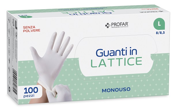 PROFAR GUANTO IN LATTICE SENZA POLVERE L 100 PEZZI - Farmacia Bartoli