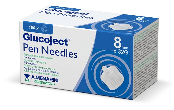 AGO PER PENNA DA INSULINA GLUCOJECT 8 MM GAUGE 32 100 PEZZI - Farmacia Bartoli