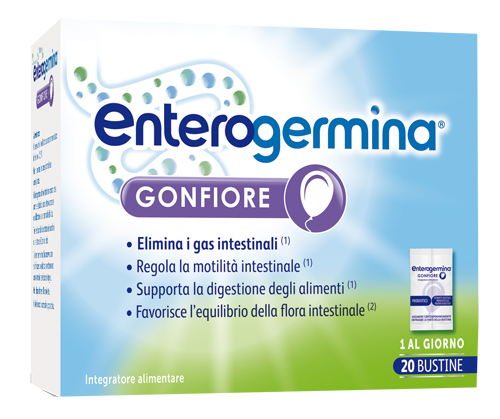 ENTEROGERMINA GONFIORE 20 BUSTINE BIPARTITE - Farmacia Bartoli