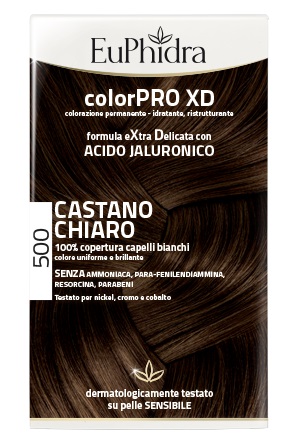 EUPHIDRA COLORPRO XD 500 CAST CHIARO GEL COLORANTE CAPELLI IN FLACONE + ATTIVANTE + BALSAMO + GUANTI - Farmacia Bartoli