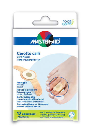 CEROTTO CALLIFUGO MASTER-AID FOOTCARE 71X22 MM 12 PEZZI B2 - Farmacia Bartoli