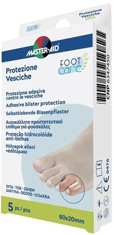 IDROCOLLOIDE MASTER-AID FOOTCARE VESCICHE DITA 60X20 MM 5 PEZZI A2 - Farmacia Bartoli