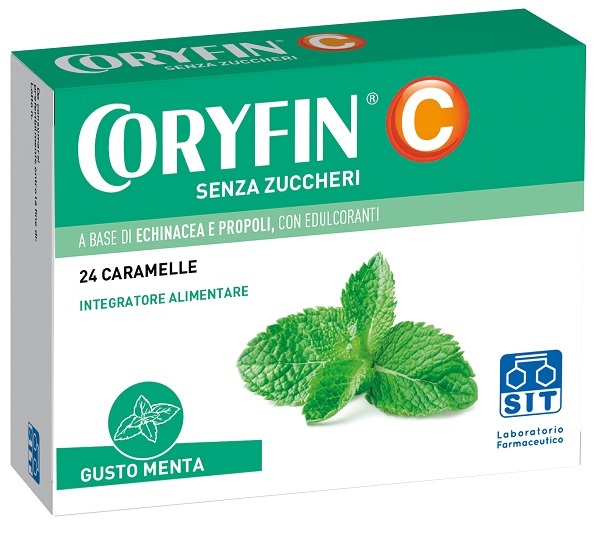 CORYFIN C SENZA ZUCCHERO MENTOLO 48 G - Farmacia Bartoli