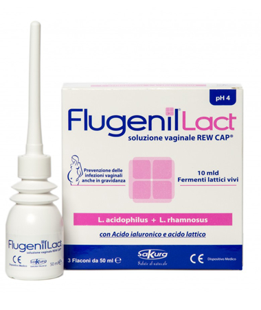 FLUGENIL LACT SOLUZIONE VAGINALE INTERNA A BASE DI FERMENTI LATTICI 3 FLACONI DA 50 ML + 3 APPLICATORI MONOUSO - Farmacia Bartoli