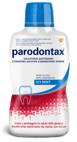 PARODONTAX COLLUTORIO QUOTIDIANO ICY MINT CON FLUORO 500 ML - Farmacia Bartoli