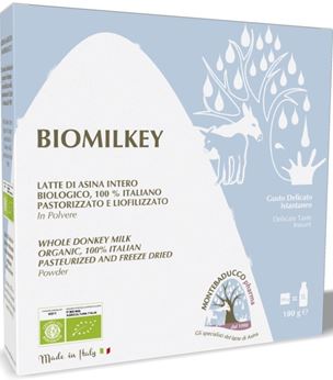 BIOMILKEY LATTE DI ASINA PASTORIZZATO E LIOFILIZZATO BIOLOGICO 100% ITALIANO 100 G - Farmacia Bartoli
