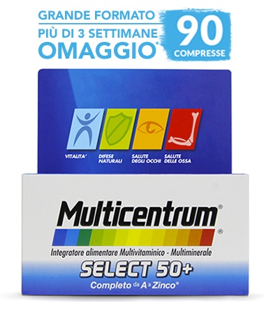 MULTICENTRUM SELECT 50+ 90 COMPRESSE - Farmacia Bartoli