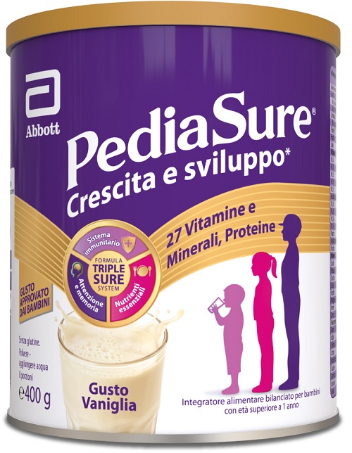 PEDIASURE CRESCITA&SVILUPPO VANIGLIA 400 G - Farmacia Bartoli