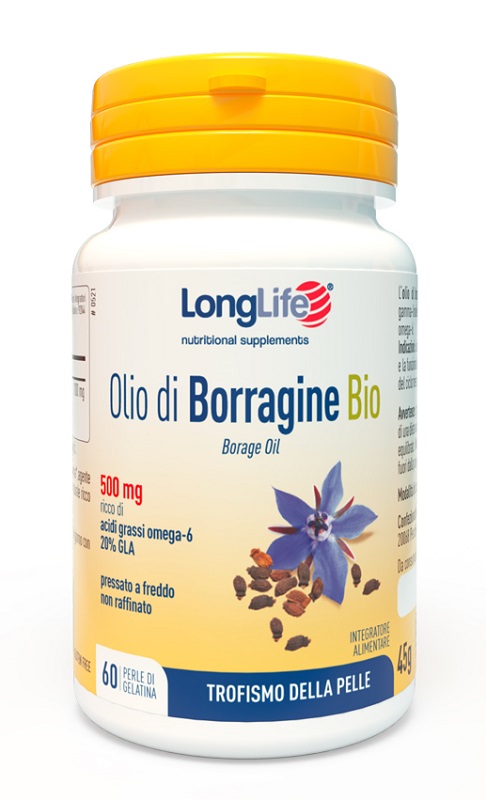 LONGLIFE OLIO BORRAGINE BIO 60 PERLE IN GELATINA - Farmacia Bartoli