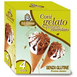 FRA' GOLOSO CONO PANNA E CACAO 4 X 75 G - Farmacia Bartoli