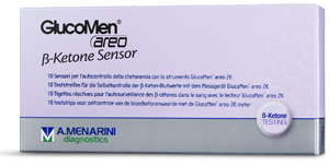 STRISCE MISURAZIONE CHETONEMIA GLUCOMEN AREO B-KETONE SENSOR 10 PEZZI - Farmacia Bartoli