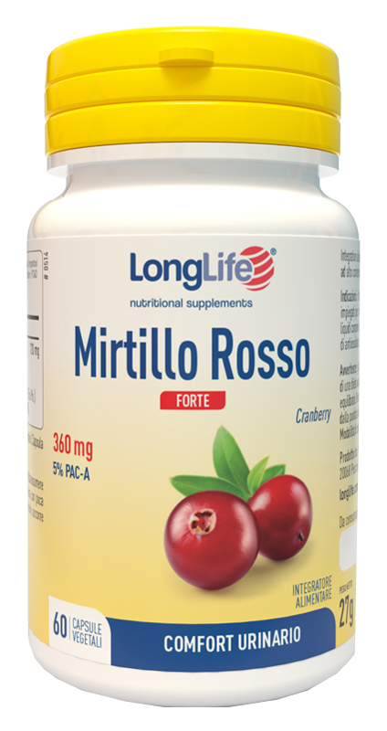 LONGLIFE MIRTILLO ROSSO FORTE 60 CAPSULE - Farmacia Bartoli