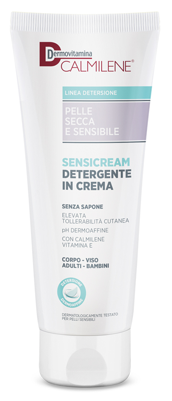 DERMOVITAMINA CALMILENE SENSICREAM DETERGENTE IN CREMA SENZA SAPONE PER PELLE SECCA E SENSIBILE 250 ML - Farmacia Bartoli