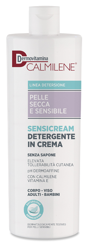 DERMOVITAMINA CALMILENE SENSICREAM DETERGENTE IN CREMA SENZA SAPONE PER PELLE SECCA E SENSIBILE 500 ML - Farmacia Bartoli