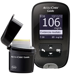 KIT GLUCOMETRO ACCU-CHEK GUIDE MG/DL + PUNGIDITO FASTCLIX - Farmacia Bartoli